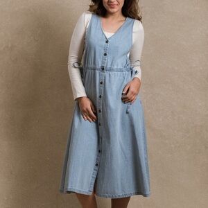 Neuflora NWT 100% cotton denim dress